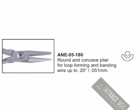 Round and concave plier