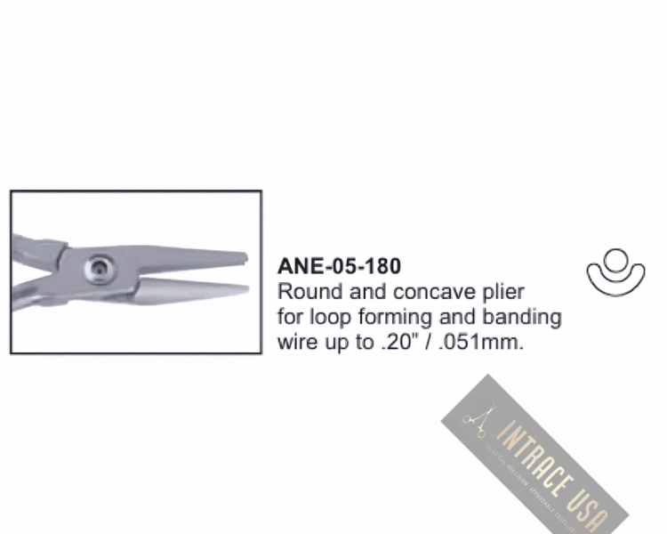Round and concave plier