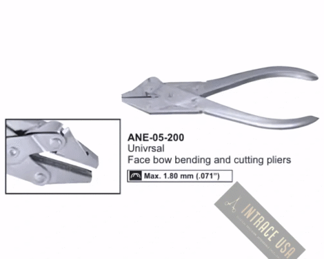 Univrsal Face bow bending and cutting pliers
