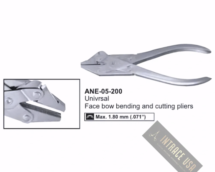 Univrsal Face bow bending and cutting pliers