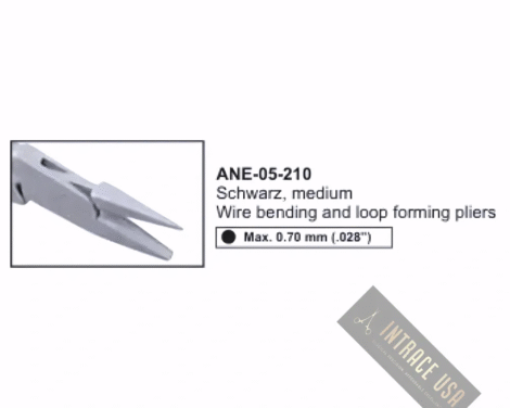 Schwarz, medium Wire bending and loop forming pliers