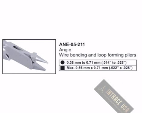 Angle Wire bending and loop forming pliers