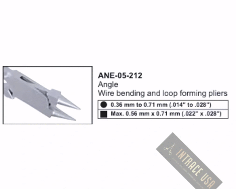 Angle Wire bending and loop forming pliers