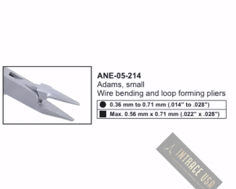 Adams, small Wire bending and loop forming pliers
