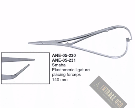 Smaha Elastomeric ligature placing forceps140 mm
