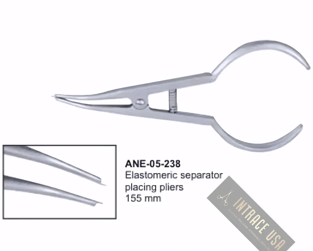 Elastomeric separator placing pliers155 mm