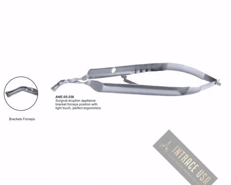 Surgical eruption appliance bracket forceps