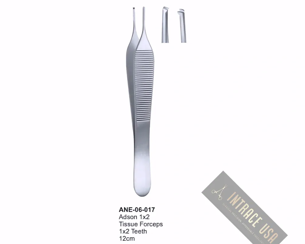 Adson 1x2 Tissue Forceps 1x2 Teeth 12cm