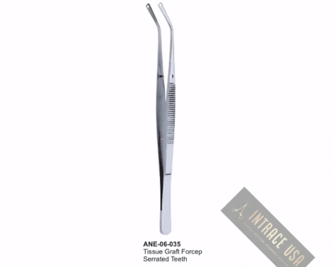 Tissue Graft Forcep Serrated Teeth