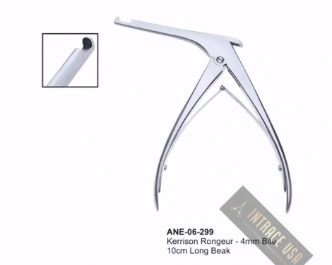 Kerrison Rongeur - 4mm Bite 10cm Long Beak