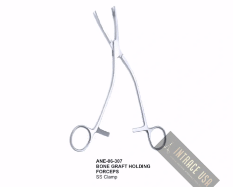 Bone Graft Holding Forceps SS Clamp