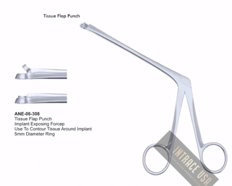Tissue Flap Punch Implant Exposing Forcep Use To Contour Tissue Around Implant 5mm Diameter Ring