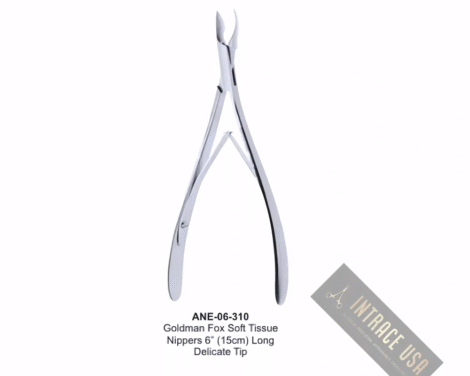 Goldman Fox Soft Tissue Nippers 6” (15cm) Long Delicate Tip