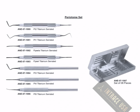 Periotome Set of 7 pieces