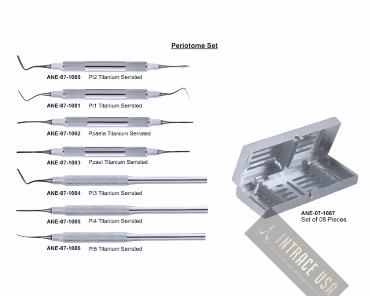 Periotome Set of 7 pieces