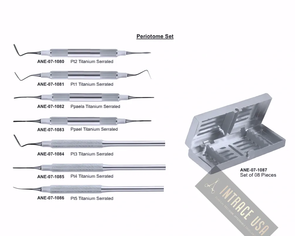 Periotome Set of 7 pieces