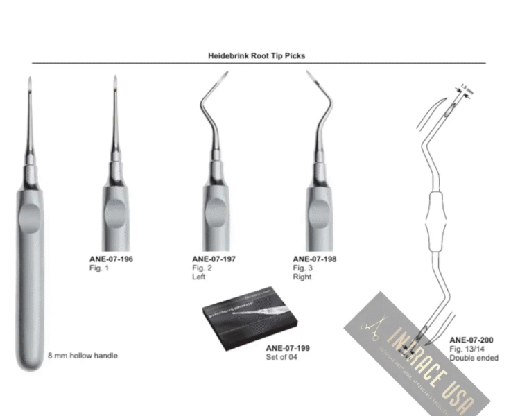 Heidebrink Root Tip Picks Fig. 13/14 Double Ended