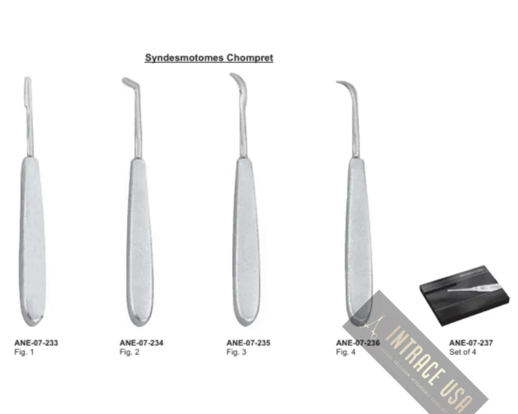 Syndesmotomes Chompret Root Elevators Fig. 02