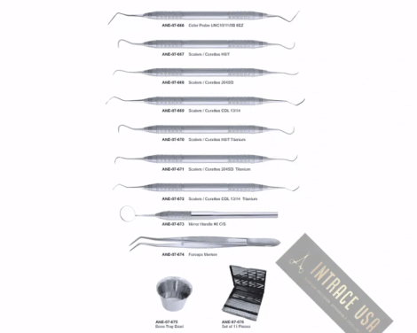 Periodontal / Sealant / implant set of 10 pieces
