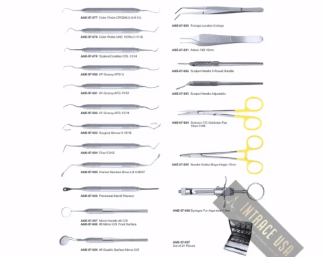 Periodontal Surgery Set of 19 pieces