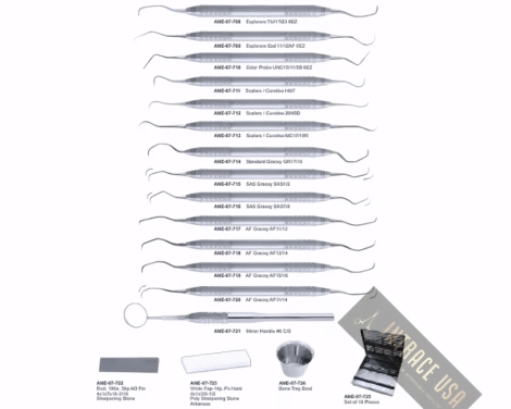 Root Planing Set of 17 pieces
