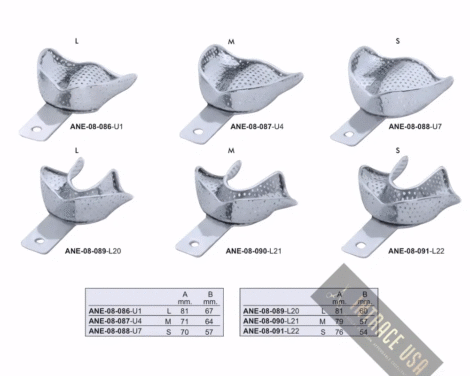 Impression Trays Perforated With Rim Lock