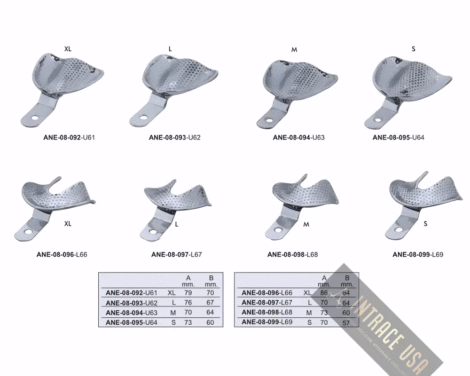 Impression Trays Perforated Full Denture