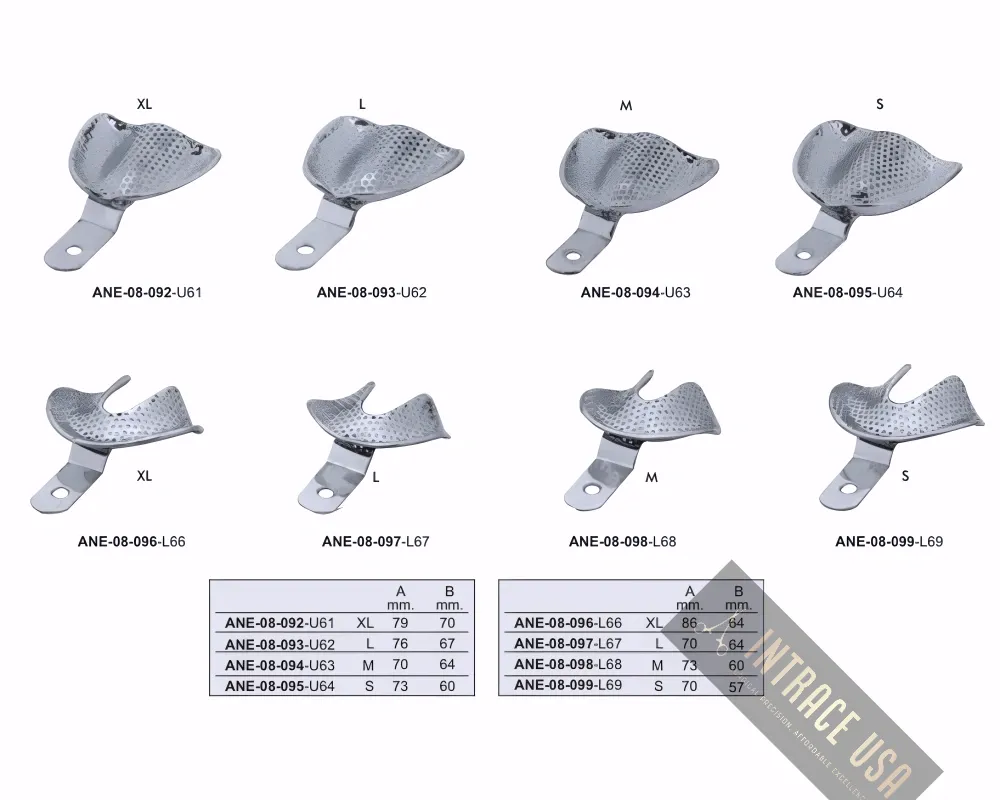Impression Trays Perforated Full Denture