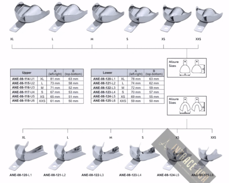 Impression Trays Solid Without Rim Lock