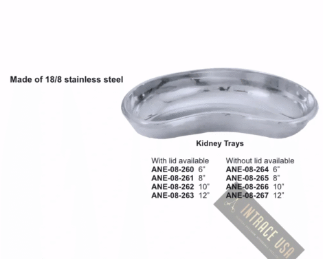 Kidney Trays Without lid available, 12”