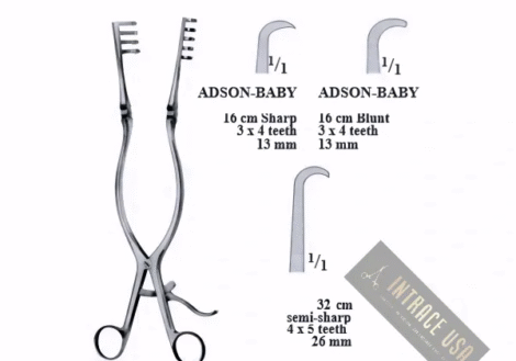 Adson Retractor 6.0x6.0 teeth