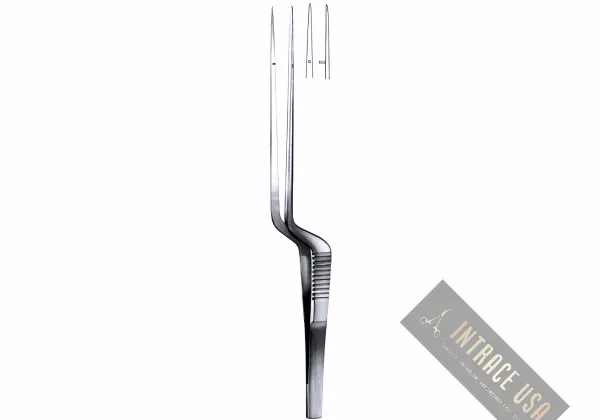 Micro Forcep 7mm, bayonet - shaped