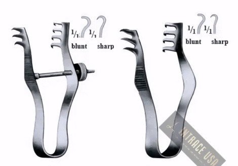 Finsen Mod. Martin Retractor 3.0x4.0 Teeth