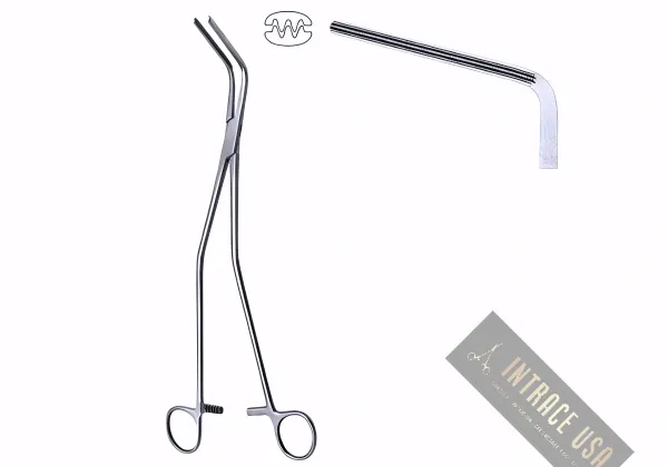 Hayes Sigmoid Forcep - Angled Stainless Steel Surgical Instrument - Intrace USA