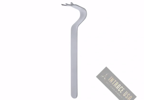 Obwegeser Chin and Channelled Retractor - Stainless Steel ENT Surgical Tissue Protection Tool
