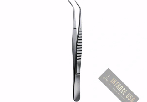 London College Cotton And Dressing Tweezer (Pliers) Fig.3 Angled