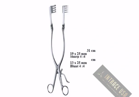 Beckmann Retractor 4.0x - Precision stainless steel neurosurgical instrument - Intrace USA