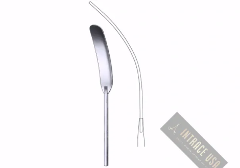 Heifetz Brain Spatula - Precision stainless steel neurosurgical instrument - Intrace USA