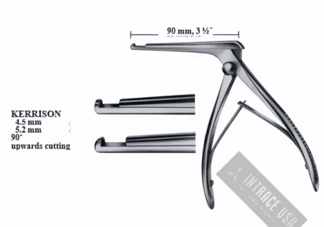 Kerrison Punch Forcep , 90.0mm - Stainless Steel Orthopedic Instrument - Intrace USA