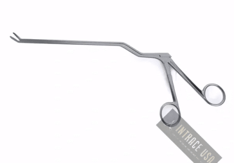 Cushing Laminectomy Rongeur 2x10mm bayonet Shaped - Precision stainless steel neurosurgical instrument - Intrace USA