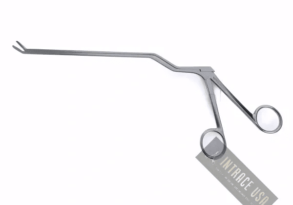 Gruenwald Laminectomy Rongeur 3x10mm bayonet Shaped - Precision stainless steel neurosurgical instrument - Intrace USA