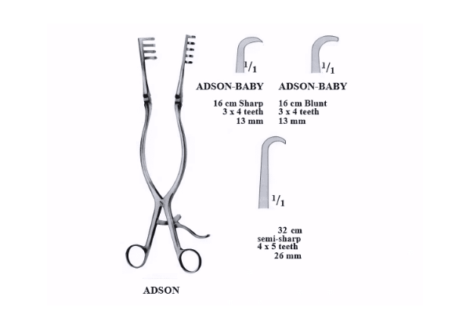 Adson Retractor 3.0x4.