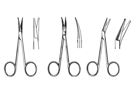 Fine Operating Scissors Probe End