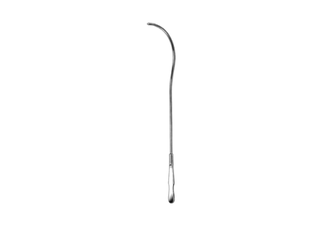 Guyon dilating bougie, 26 cm, curved tip