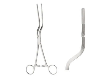 Haberer stomach clamp with jaw profile