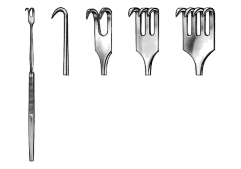 retractor with scale