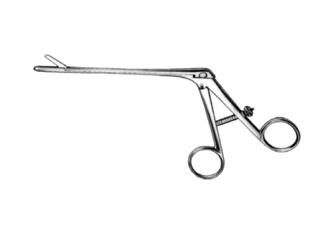 Sachse catheter introducing instrument, ring handles with angled shaft