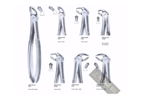Extracting Forceps lower molar, for children Fig. 22S