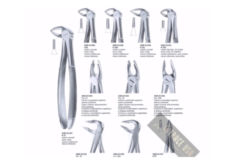 Extracting Forceps lower roots, for children Fig. 33S