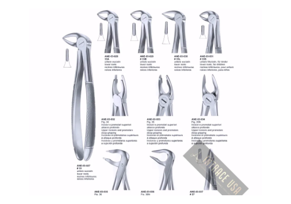 Extracting Forceps lower roots, for children Fig. 33S